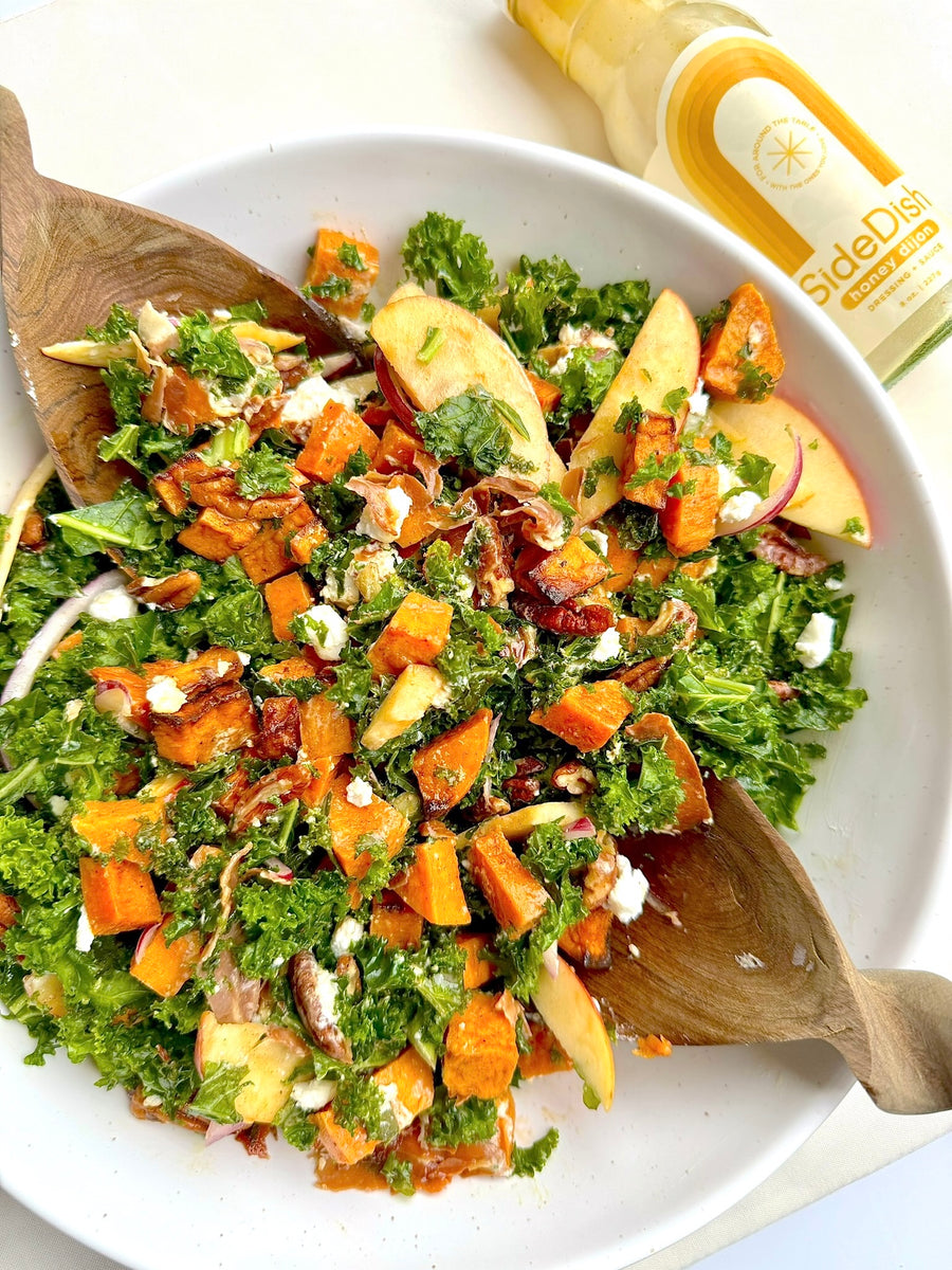 half baked harvest christmas salad with honey mustard dressing Christmas Salad with Honey Mustard Dressing Recipe: https://www. halfbakedharvest.com/christmas-salad/