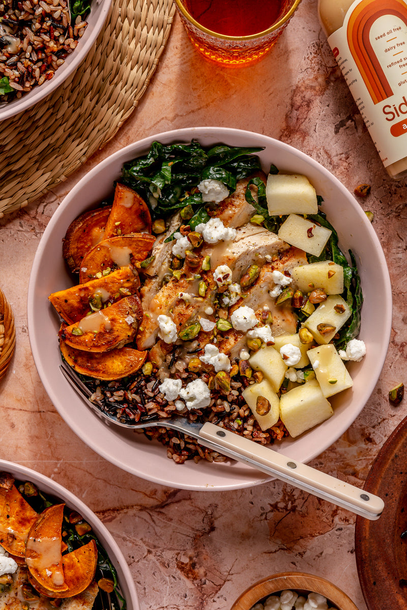 fall harvest bowl dressing autumn harvest bowl