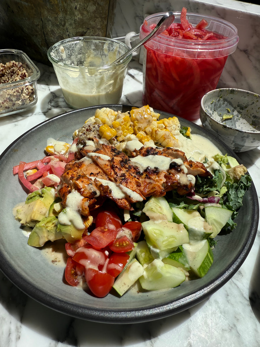 Harissa Chicken Avocado Bowls &ndash; SideDish