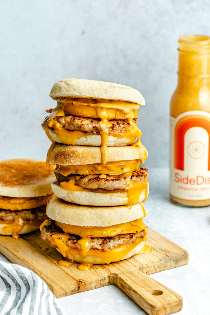 Sausage Egg McMuffin with Chipotle Ranch