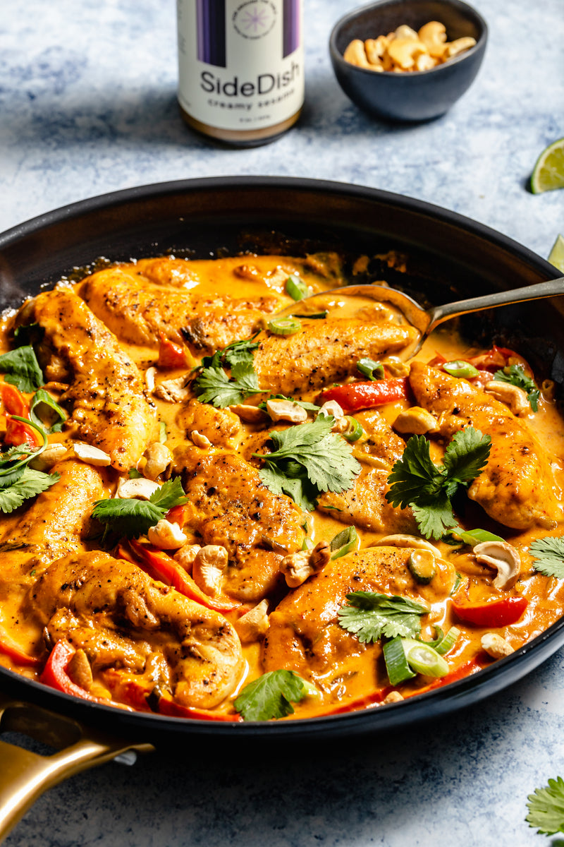 Thai-Inspired “Peanut” Chicken Skillet &ndash; SideDish