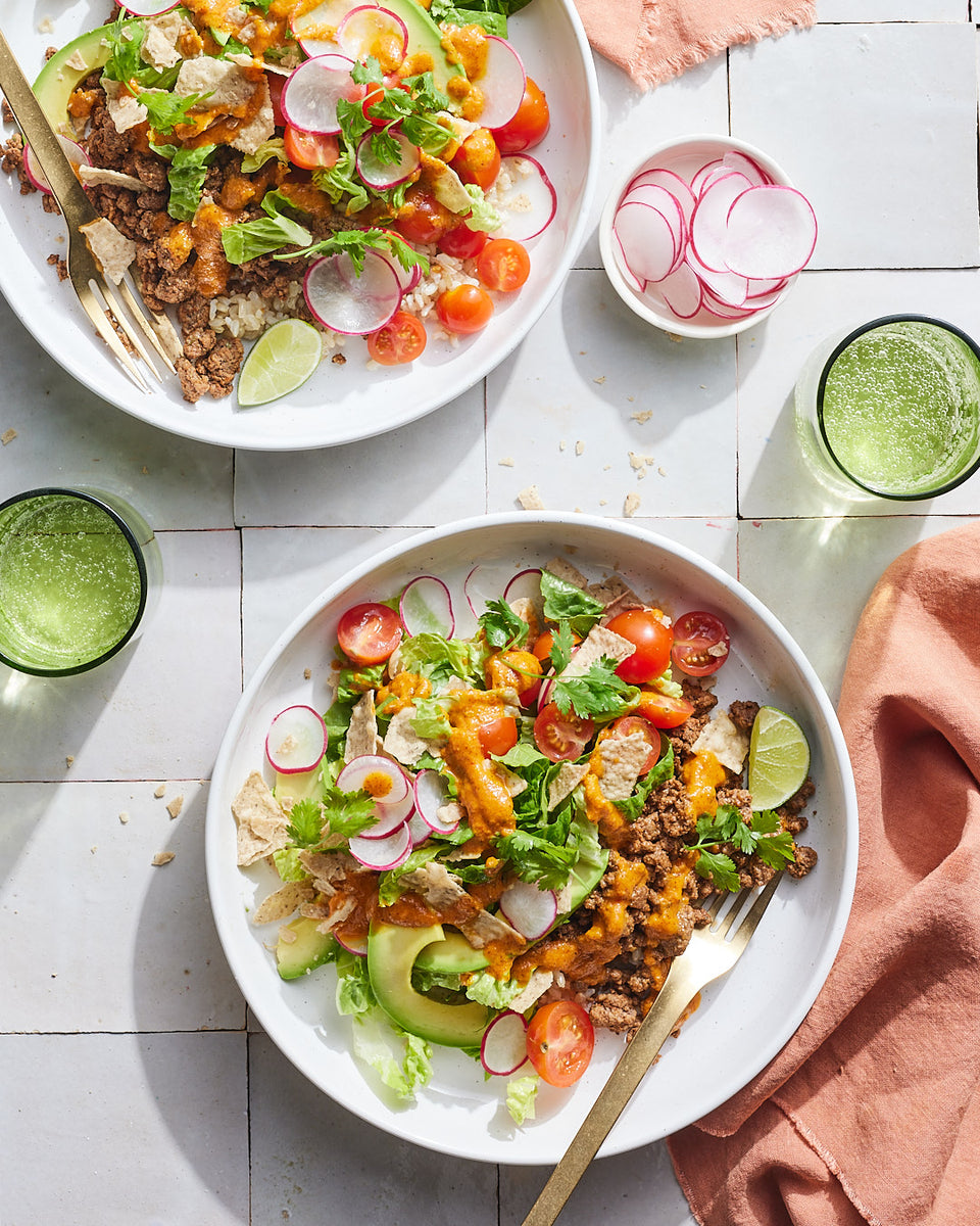 Easy Southwest-Style Taco Bowls – SideDish