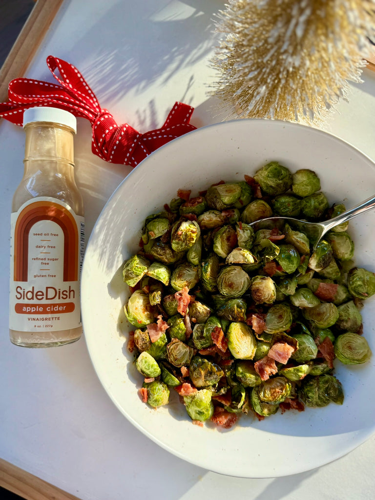 Apple Cider Bacon Brussels Sprouts