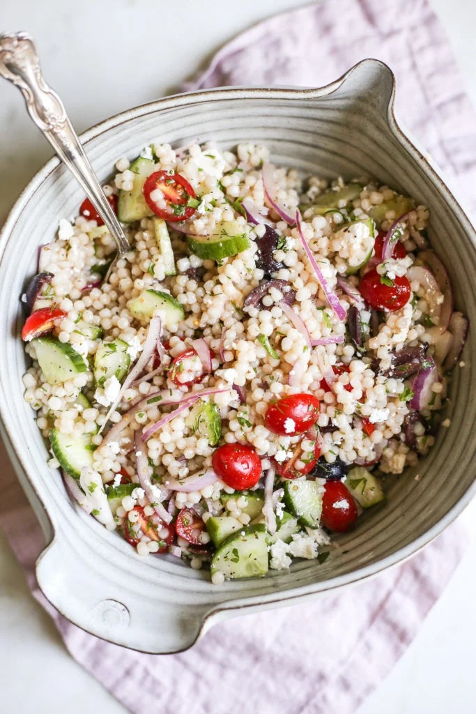 Mediterranean-Inspired Pearl Couscous Salad