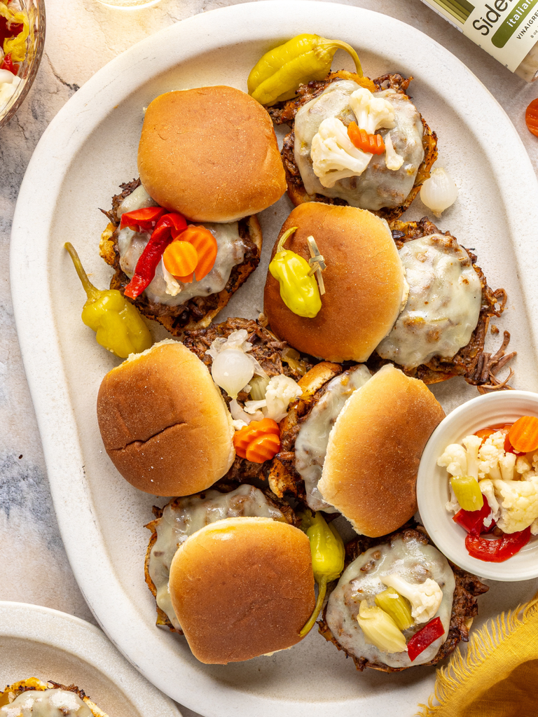 Italian Shredded Beef Sliders