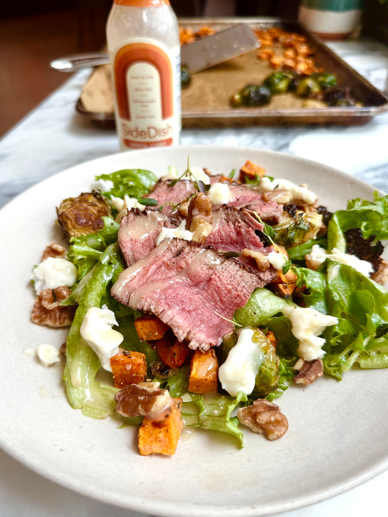 Autumn Steak Salad with Apple Cider Vinaigrette