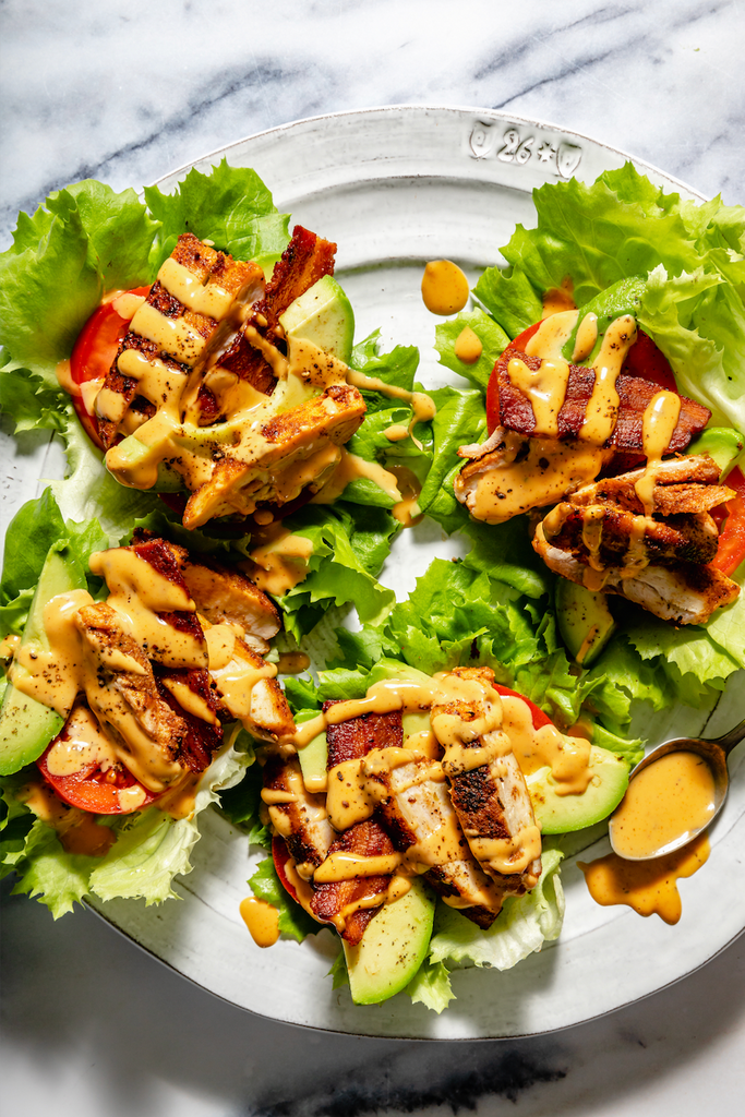 Chicken BLAT Wraps with Chipotle Ranch