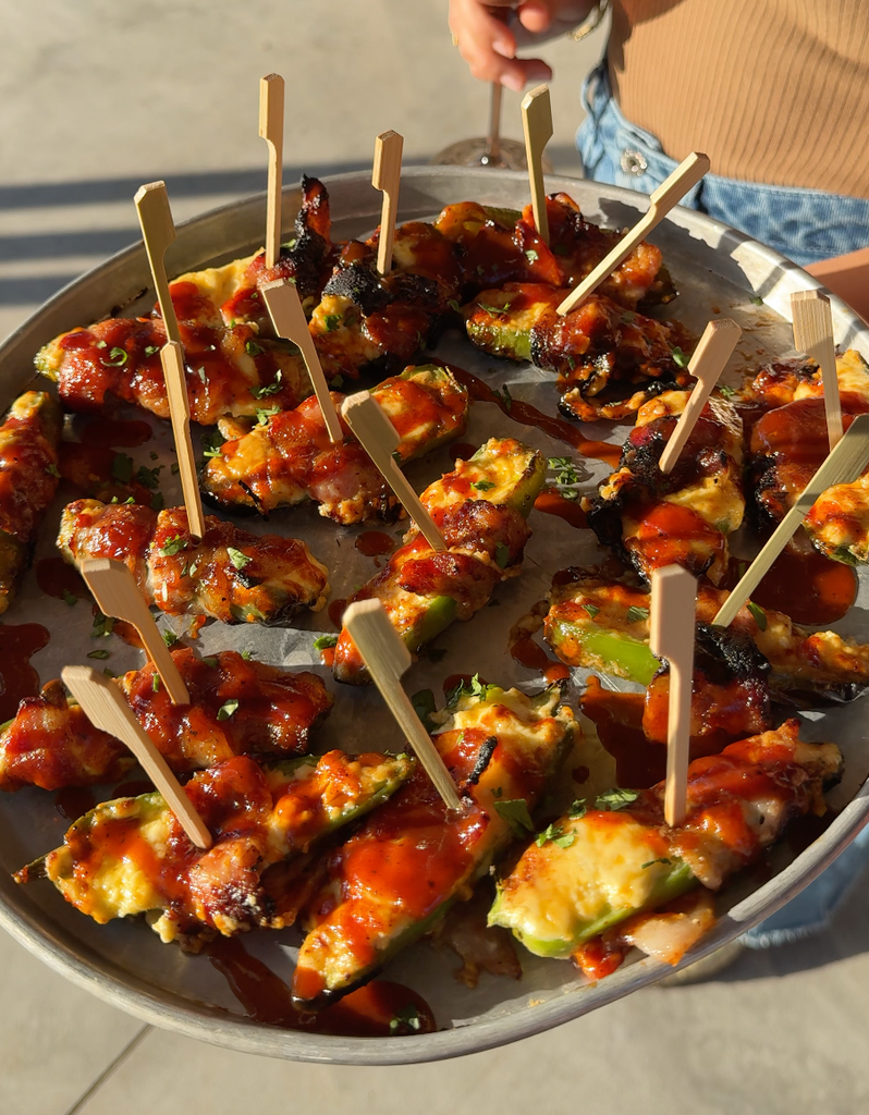 BBQ Bacon-Wrapped Jalapeño Poppers