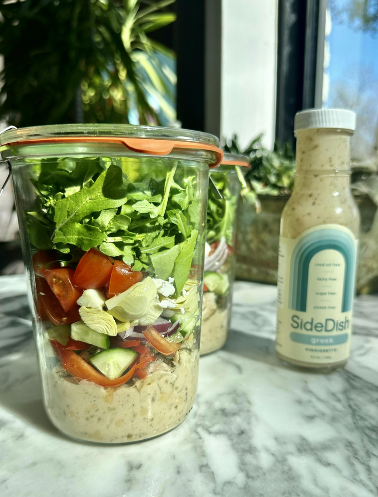 Greek Mason Jar Salad